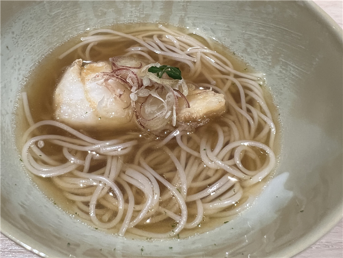 turbot with noodles